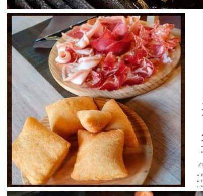 Tagliere di gnocco fritto con salumi